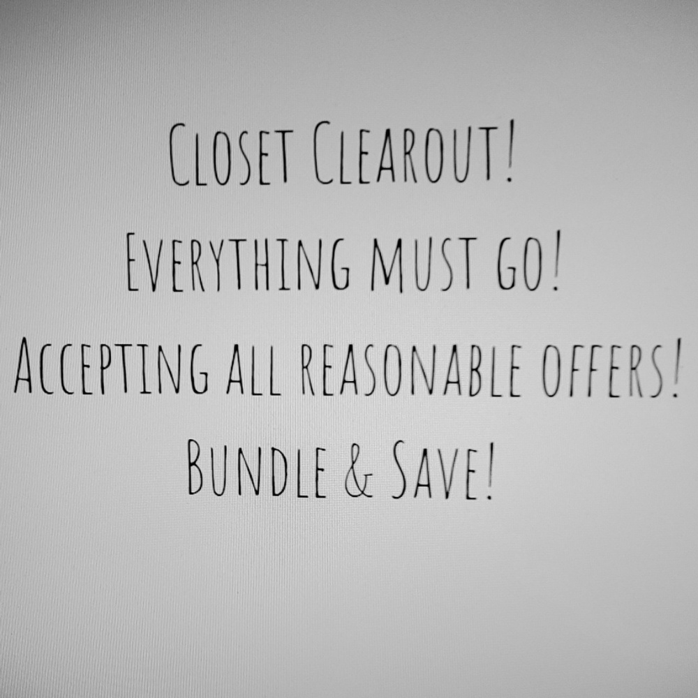Closet clearout!